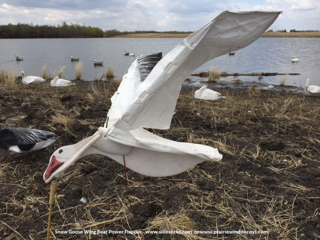 Snow Goose Motion Decoy - Wingbeat Power Flapper – SilloSocks