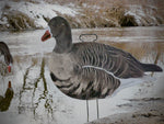 Fully Flocked Specklebelly Goose Silhouettes - Dozen